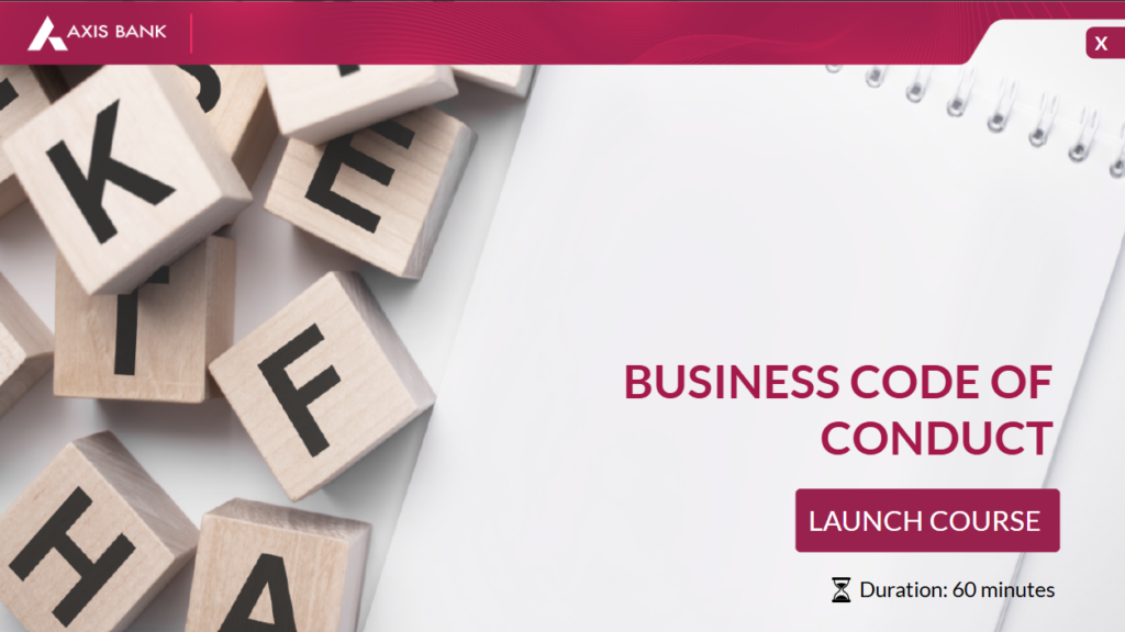 Axis Bank - Business Code Of Conduct